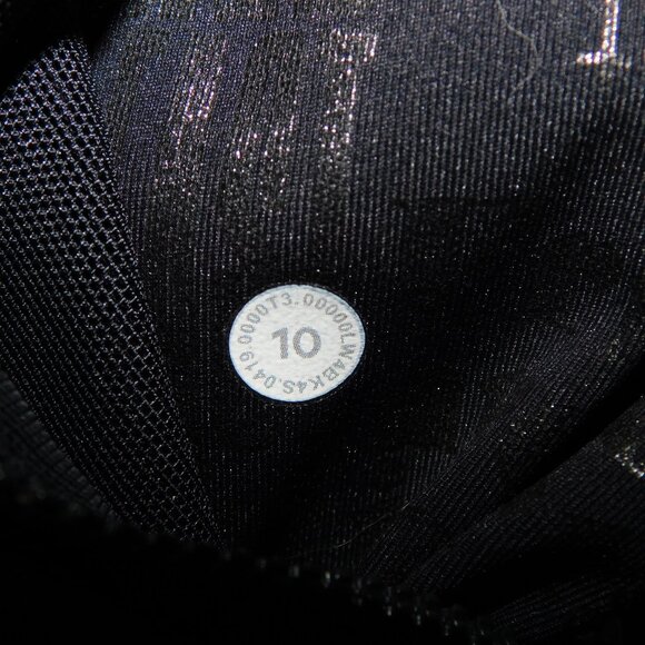 Lululemon Define Jacket Manifesto 20YR Spark Foil Shine Black Ltd Ed Womens 10 - Picture 4 of 14